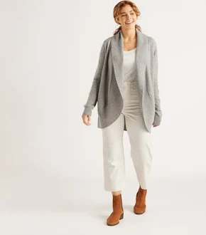 Wrap Sweater + Loafers Off-Duty